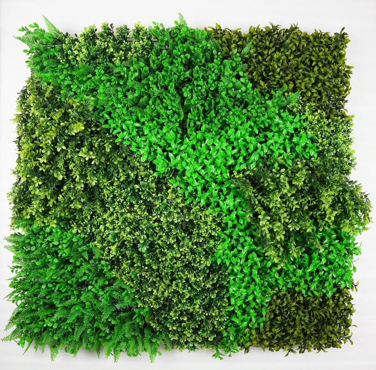 Vertical Green Mix Leaves Mat 100x100cm